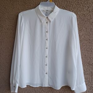 Women's Blouses Classic EUR Size 44 White